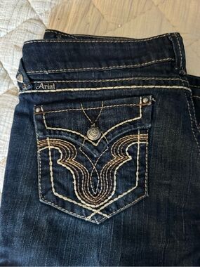 Ariat Dark Indigo Bootcut Jeans with Contrast Stitching